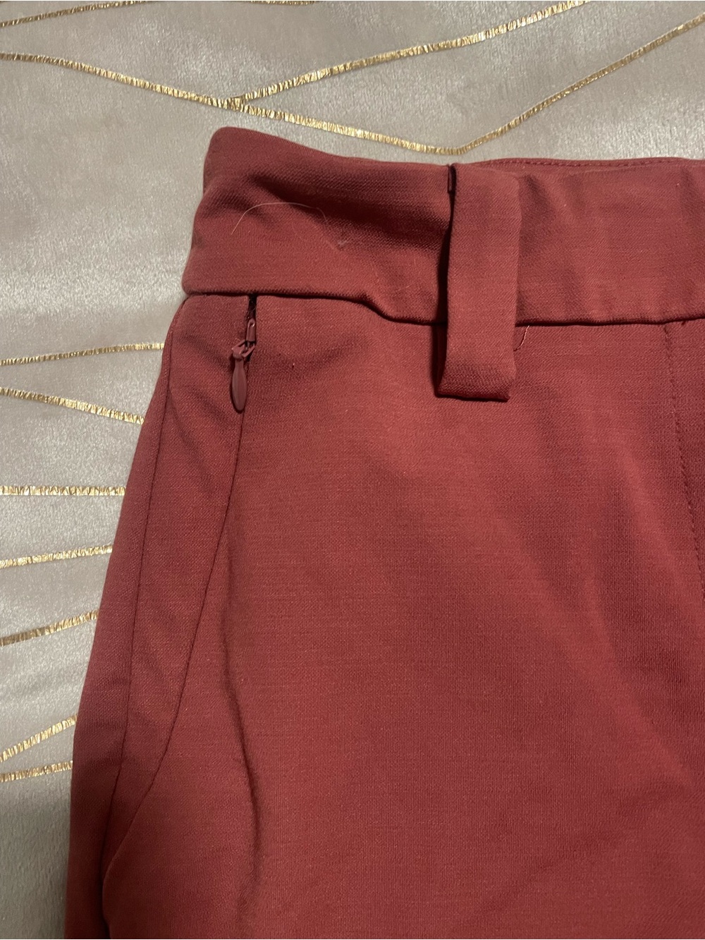 Women's Tailored Slim Ankle Pants - Rust Coloured by Reitmans Size 4 - Picture 5 of 6